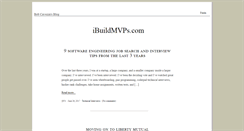 Desktop Screenshot of ibuildmvps.com